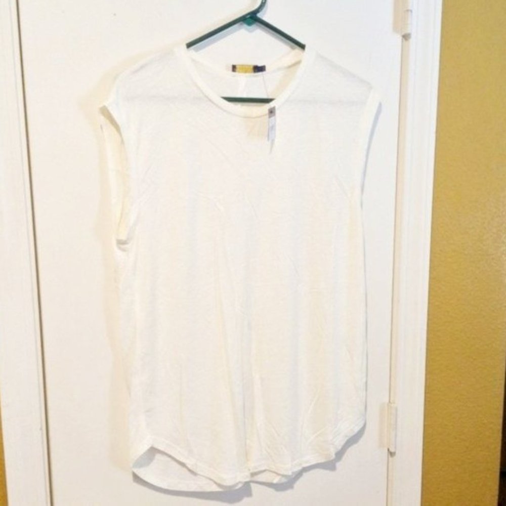 Polo women's L large sleeveless lightweight linen viscose blouse "Clubhouse Top"